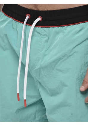 Diesel logo-patch drawstring swim shorts - Blue