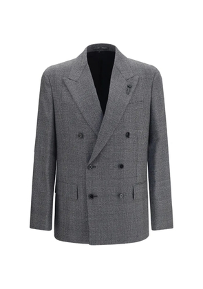 Lardini double-breasted wool blazer - Grey