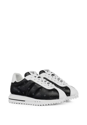 MCM Visetos-print leather sneakers - Black