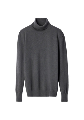 LEMAIRE stand-collar sweater in cashmere - Grey
