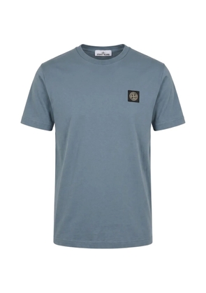 Stone Island logo-patch cotton T-shirt - Blue