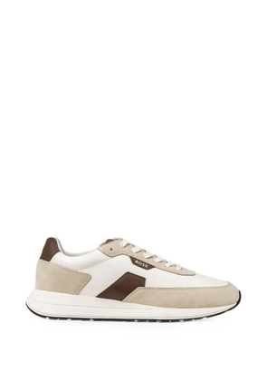 BOSS panelled leather sneakers - Neutrals