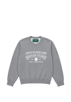 Denim Tears logo-print crew-neck sweatshirt - Grey