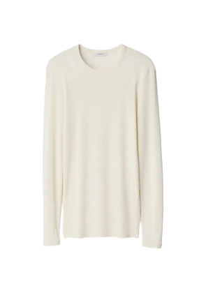 LEMAIRE long-sleeve top in ribbed jersey - White