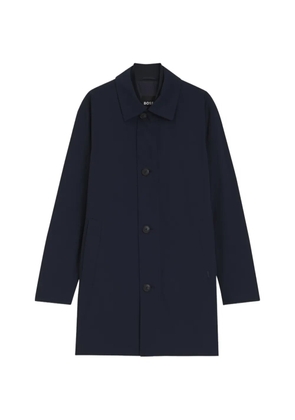 BOSS button-up collared coat - Blue