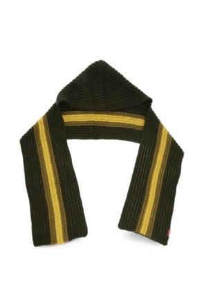 DSQUARED2 striped hooded scarf - Green