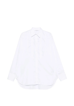 Ermanno Scervino pintuck-detail oversized shirt - White