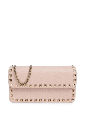 Valentino Garavani Rockstud leather shoulder bag - Pink