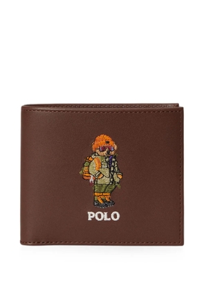 Polo Ralph Lauren Polo Bear leather billfold wallet - Brown