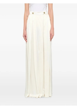 Lanvin button-detail pleated trousers - Neutrals
