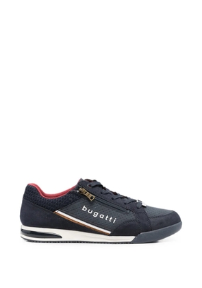 Bugatti logo-print zip-detail sneakers - Blue