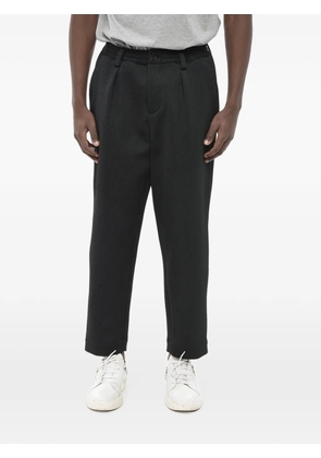 Marni pleated textured black trousers