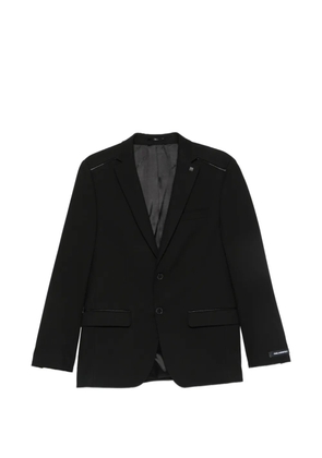 Karl Lagerfeld Tale contrast-trim single-breasted blazer - Black