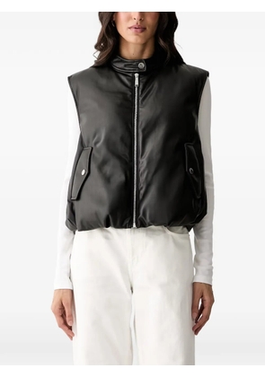 Karl Lagerfeld high-neck padded gilet - Black