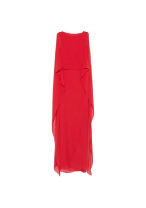 Cortana Galea cape-style draped maxi dress - Red