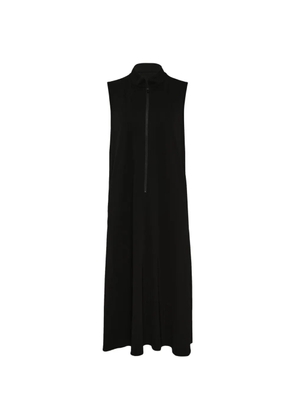 Y's sleeveless stand-collar maxi dress - Black