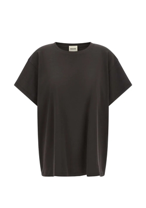 KHAITE Winsley dropped-shoulder cotton T-shirt - Grey