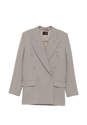 Mugler double-breasted peak-lapels blazer - Grey