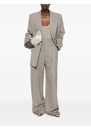 Mugler double-breasted peak-lapels blazer - Grey