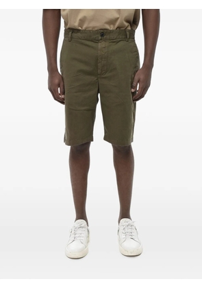 Diesel logo-plaque cotton chino shorts - Green