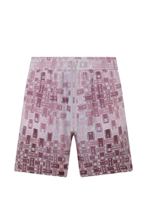 AMIRI gradient tape pj shorts - Pink