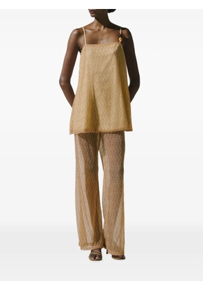 Baobab Porto bead-embellished blouse - Yellow
