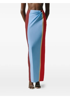 Baobab Zur ring-detail ruched maxi skirt - Blue