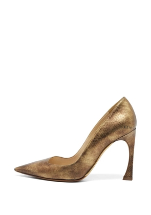 Christian Dior Pre-Owned Cherie pointed-toe pumps - Gold