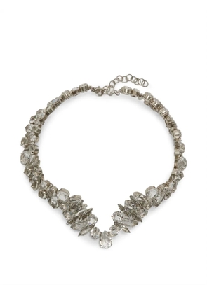 Victoria Beckham crystal-embellished choker necklace - Silver