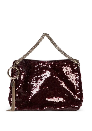 Jimmy Choo Callie sequin-embellished tote bag - Red