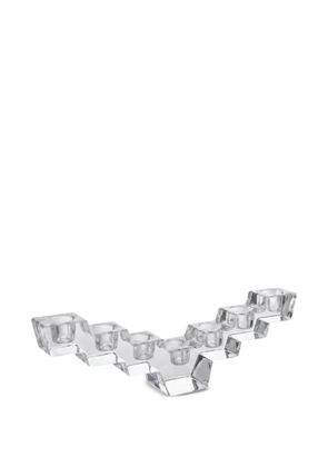 COLLEVILCA Ora zig-zag candle holder - White