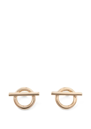 Hermès Pre-Owned Finesse logo-engraved earrings - Pink