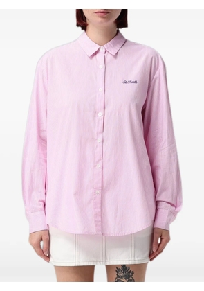 MC2 Saint Barth Brigitte striped cotton shirt - Pink