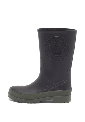 Christian Dior Pre-Owned Diorunion crest rain boots - Black