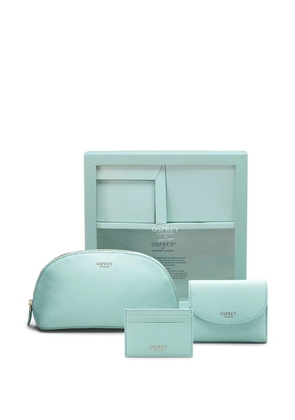 Osprey Tilly logo-print leather wallet set - Blue