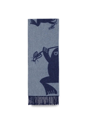 Henrik Vibskov Bug Press jacquard-knit scarf - Grey