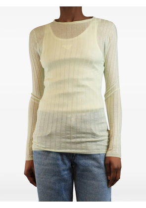 Prada Pre-Owned rib-knit top - Green