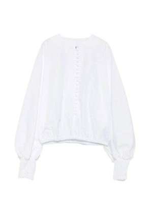 Balmain balloon-sleeve blouse - White
