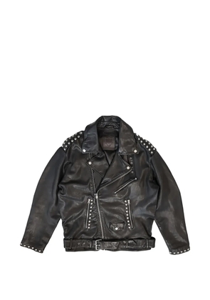 Htc Los Angeles Kurt studded leather jacket - Black