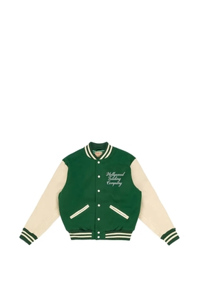 Htc Los Angeles College logo-embroidered varsity jacket - Green