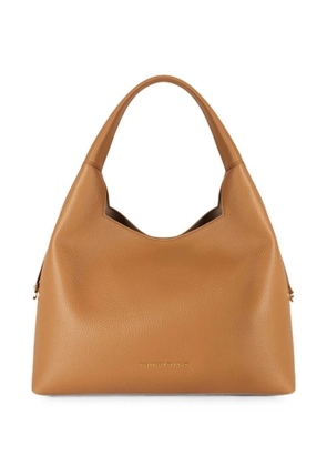 Elisabetta Franchi shoulder bag with charms - Brown