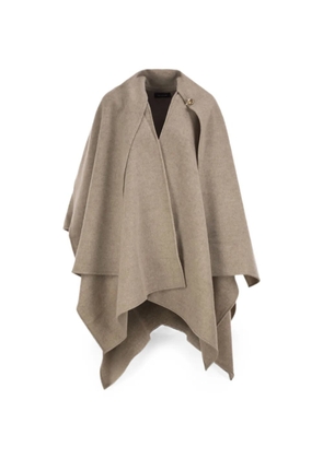 Fabiana Filippi scarf-detail cape - Neutrals