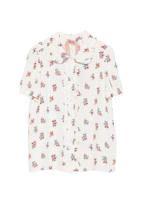 Nº21 floral-print blouse - White