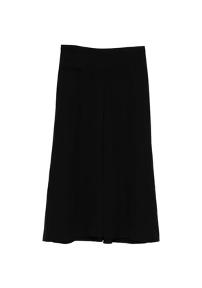 Y's wool gabardine skirt - Black