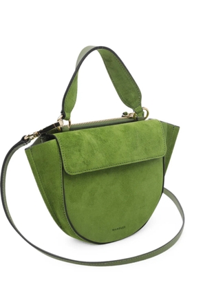 Wandler Hortensia suede clutch bag - Green