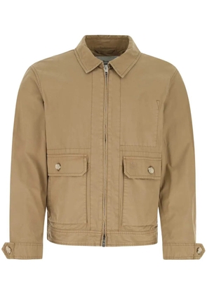 Woolrich zip-up cotton bomber jacket - Brown