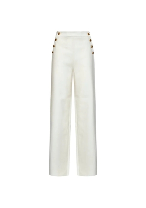 Max Mara button-detail wide-leg trousers - Neutrals