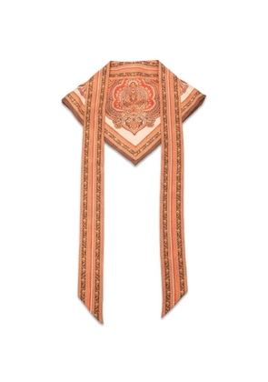 ZIMMERMANN paisley-print silk-twill hat - Orange