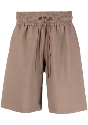 Viktor & Rolf drawstring-waist detail shorts - Brown