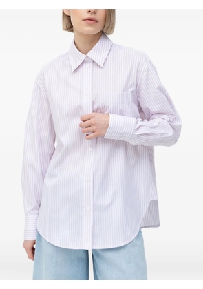 Victoria Beckham striped cotton shirt - White